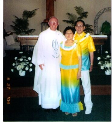 Fr. Thomas Stokes, Gerardo and Gloria Biaquis